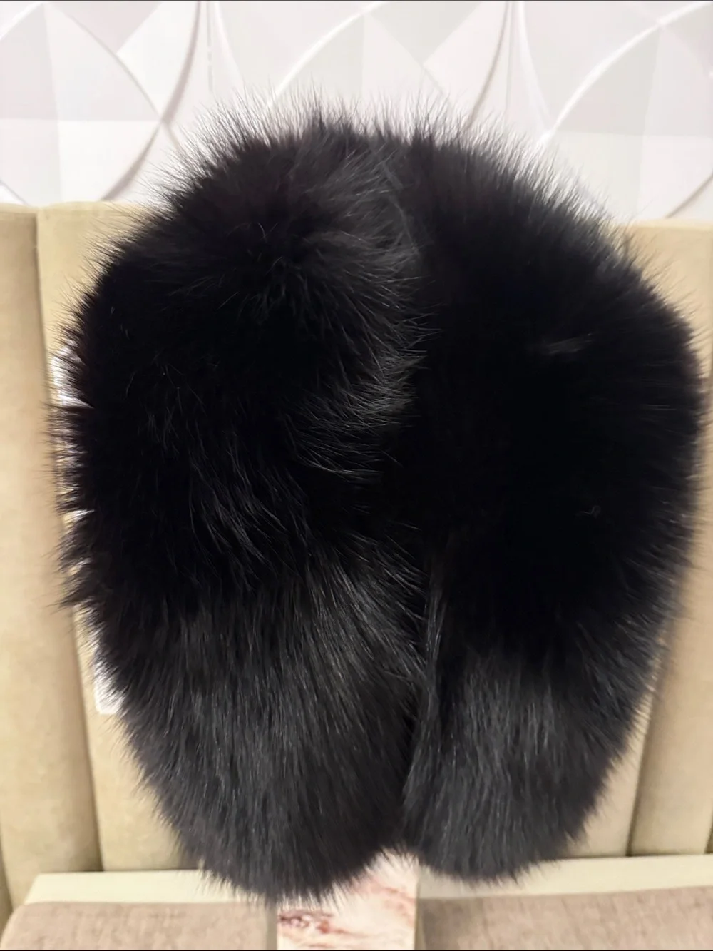Real Fox fur black fox thick pelts